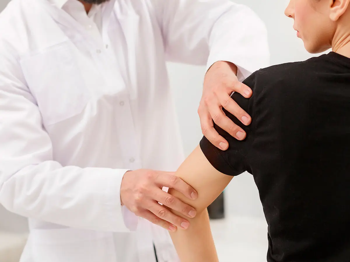 Woman Recieving Elbow Physical Therapy In New York